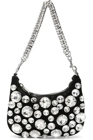 Moschino Bolsa de hombro con detalles de cristal