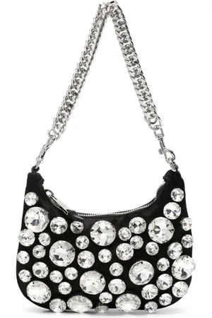 Moschino Bolsa de hombro con detalles de cristal