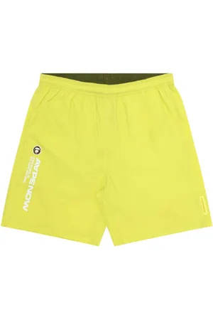 A Bathing Ape Shorts elásticos con logo estampado
