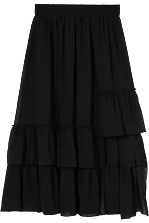 B+AB Falda midi con volantes