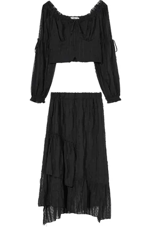 B+AB Set de falda midi con tul