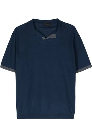 Sease Playera tipo polo con abertura en el cuello