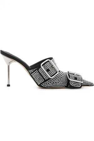 GIUSEPPE DI MORABITO Mules con detalles de cristal y tacón de 100mm