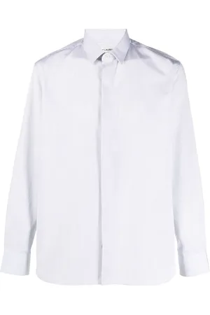 Saint Laurent Camisa con motivo de rayas diplomáticas
