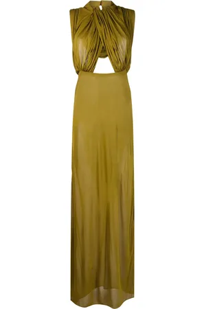 Saint Laurent Vestido largo con capucha
