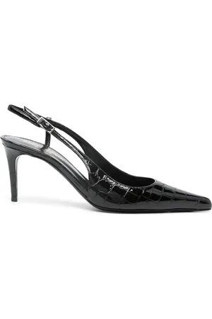 Saint Laurent Zapatillas con tira trasera y tacón de 80mm
