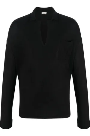 Saint Laurent Sudadera con cuello en V
