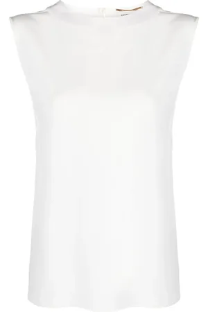 Saint Laurent Camiseta de satén