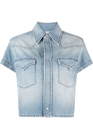 Saint Laurent Camisa de mezclilla manga corta