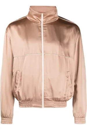 Saint Laurent Chamarra de seda con cierrec