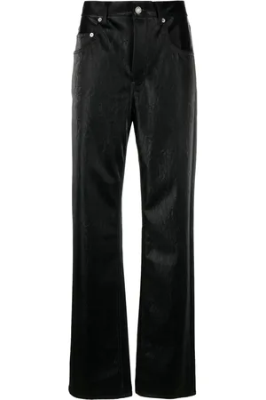 Saint Laurent Jeans anchos con tiro alto