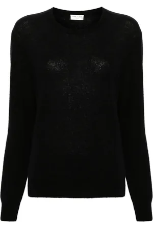 Saint Laurent Suéter con cuello redondo