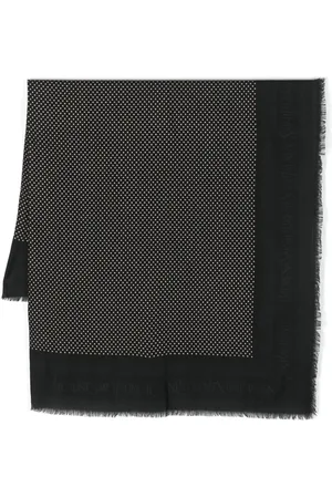 Saint Laurent Mascada con estampado de lunares en jacquard