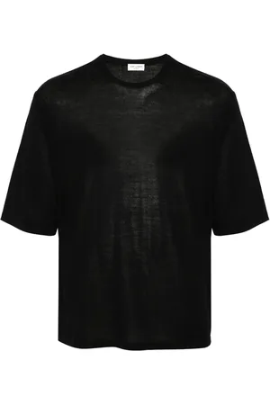 Saint Laurent Playera tejido recto