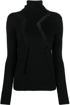 Saint Laurent Suéter con cuello vuelto