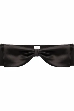 Saint Laurent Cinturón con detalle de moño