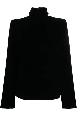 Saint Laurent Blusa con cuello de tortuga