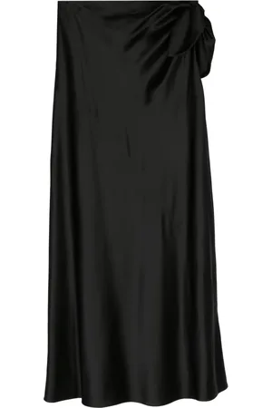 Saint Laurent Falda larga de seda