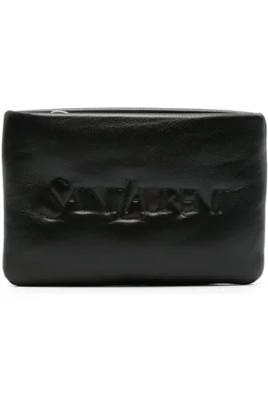 Saint Laurent Cartera con logo en relieve