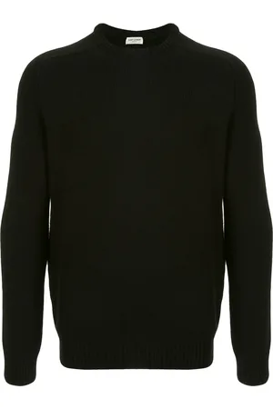 Saint Laurent Suéter de cachemira con cuello redondo