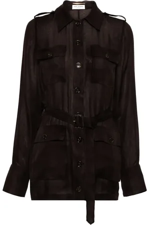 Saint Laurent Vestido corto Saharienne