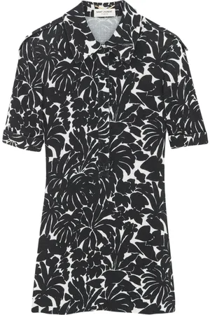 Saint Laurent Vestido corto estampado