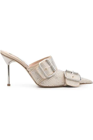 GIUSEPPE DI MORABITO Mules con detalles de cristal y tacón de 100mm