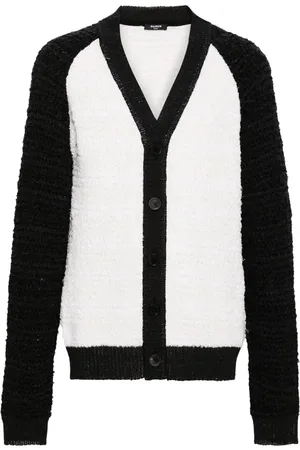 Balmain Cárdigan de bouclé con diseño color block