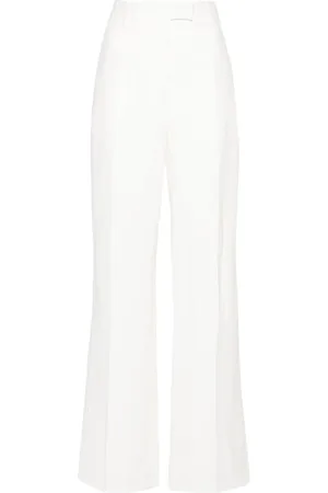 Salvatore Ferragamo Pantalones chambray rectos