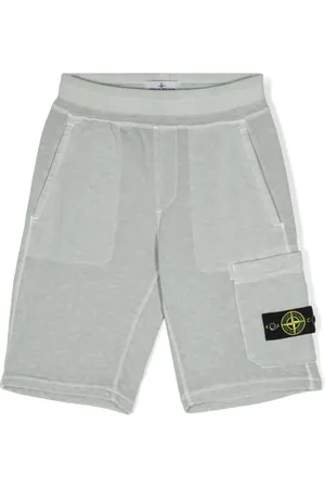 Stone Island Shorts deportivos con distintivo Compass