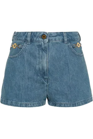 Patou Shorts de mezclilla con logo bordado
