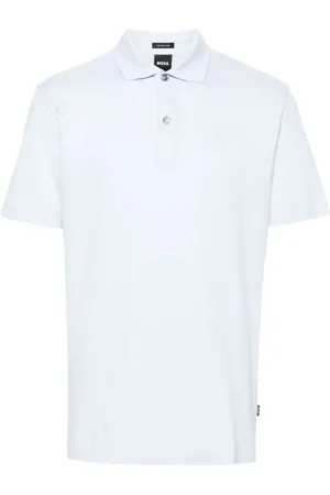 HUGO BOSS Playera tipo polo con efecto melange