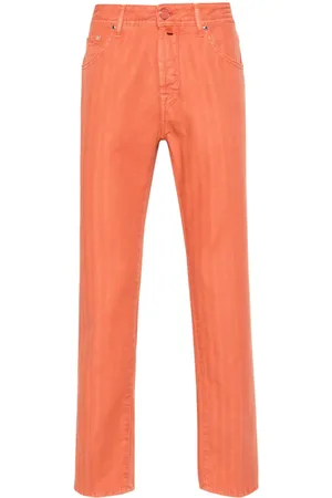 Jacob Cohen Pantalones tapered Scott con motivo de espiga