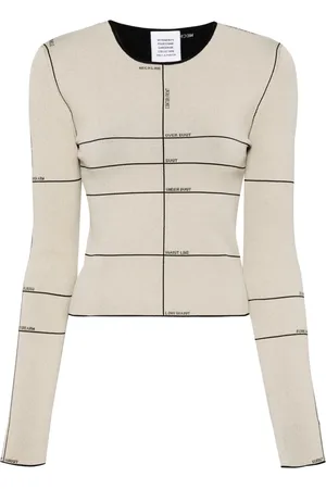 Vetements Camiseta tejida en intarsia larga