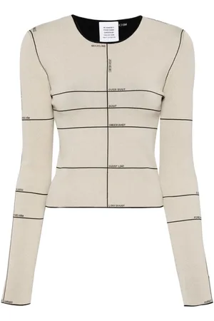Vetements Camiseta tejida en intarsia larga