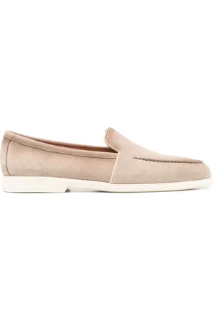 santoni Mocasines slip-on de gamuza