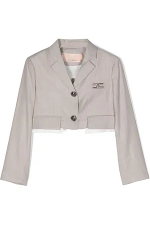 Elisabetta Franchi Blazer de vestir con logo bordado