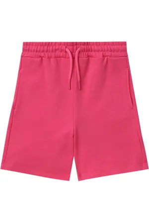 Msgm Bermudas con cordones en la pretina y logo estampado
