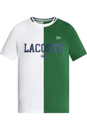 Lacoste Playera con diseño de dos tonos y logo estampado