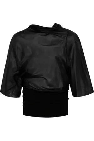 Rick Owens Blusa de seda Cylinder