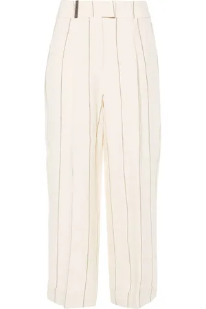 PESERICO SIGN Pantalones anchos con motivo de rayas