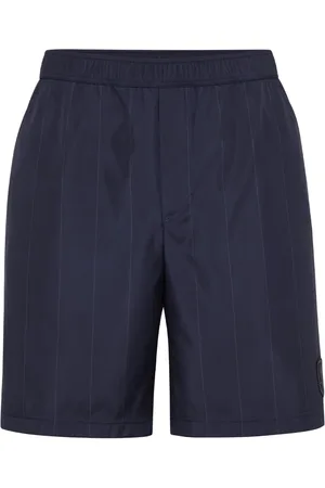 Brunello Cucinelli Shorts deportivos con motivo de rayas