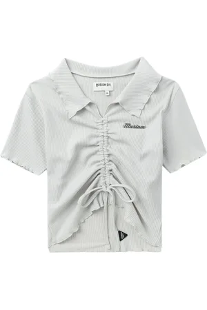 Musium Div. Playera con diseño drapeado