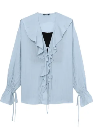 tout a coup Blusa con volantes y cordones
