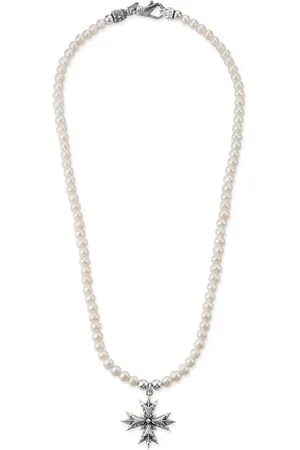 EMANUELE BICOCCHI Collar EB Crest con perla