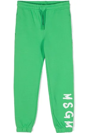 Msgm Pants con logo estampado