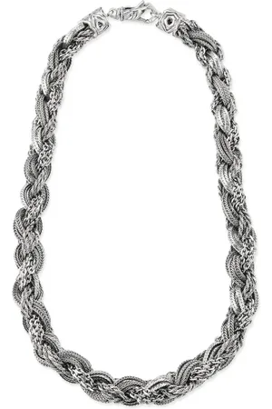 EMANUELE BICOCCHI Collar de cadena en plata de ley