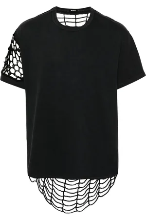 MISBHV Playera con paneles de crochet