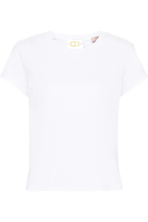 Twin-Set Playera con placa del logo