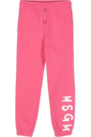 Msgm Pants con logo estampado